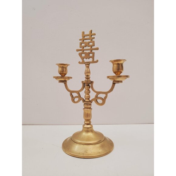 Vintage candelabra candle holders/ 3 arm candelabras/ candelabra perfect for - Picture 6 of 9